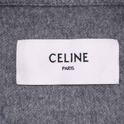 Celine 100% Cashmere Triomphe Hardware Half-zip Pullover 34