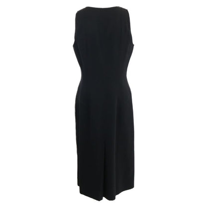 Chanel 02A P191712 Coco Mark Zip Sleeveless 38 With Ribbon Brooch