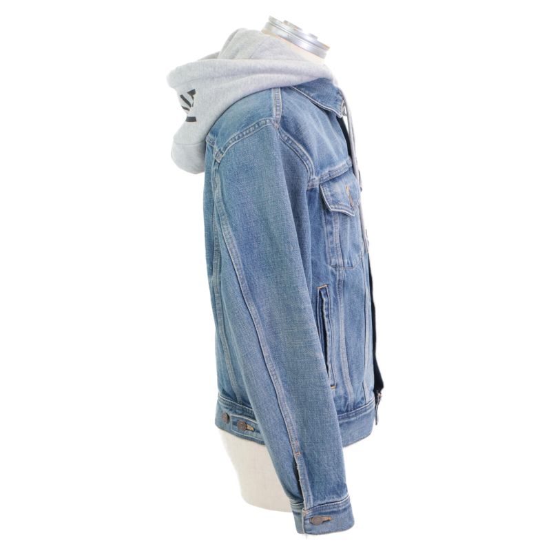 Celine  Official 2q472930f Union Wash Trucker Jacket Denim XS