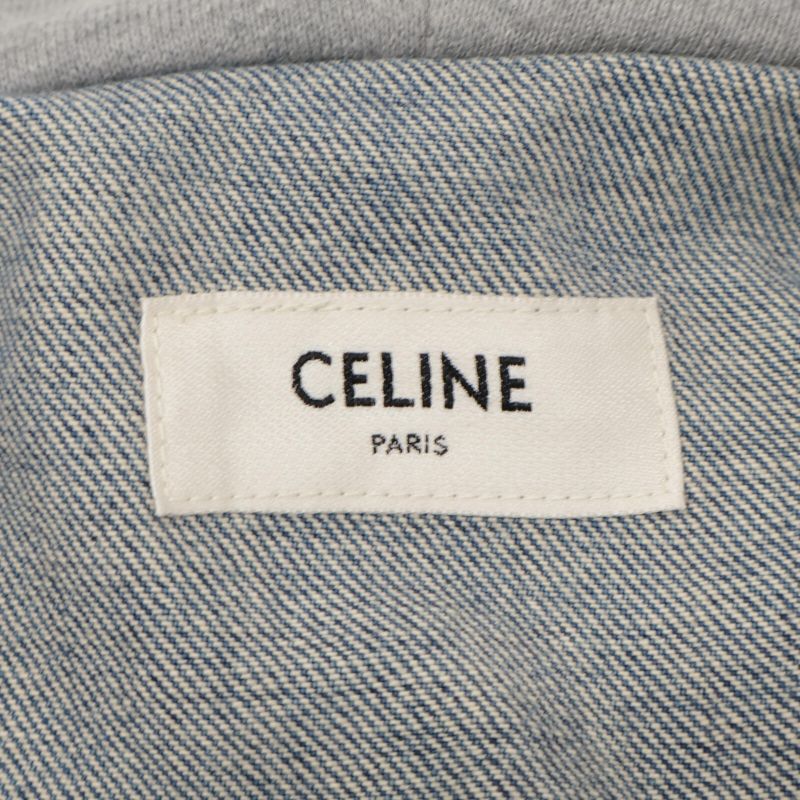 Celine  Official 2q472930f Union Wash Trucker Jacket Denim XS