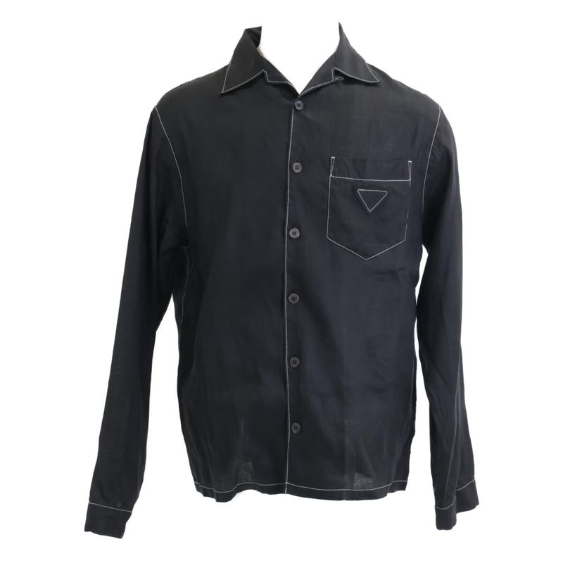 Prada Beautiful 25 Years Ucn441 Front Button Long Sleeve Shirt S