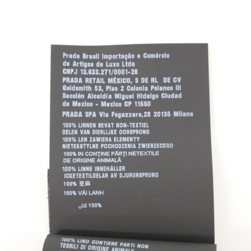 Prada Beautiful 25 Years Ucn441 Front Button Long Sleeve Shirt S