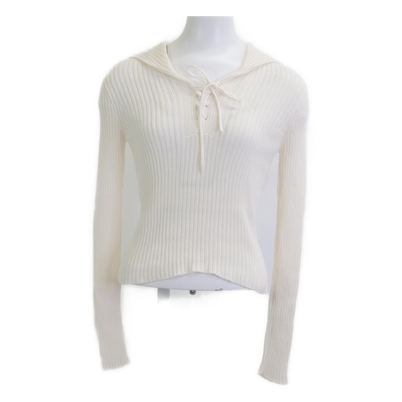 Christian DIOR Beautiful 444s64am789 Ecru Dioriviera Sweater 34