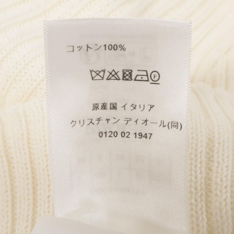 Christian DIOR Beautiful 444s64am789 Ecru Dioriviera Sweater 34