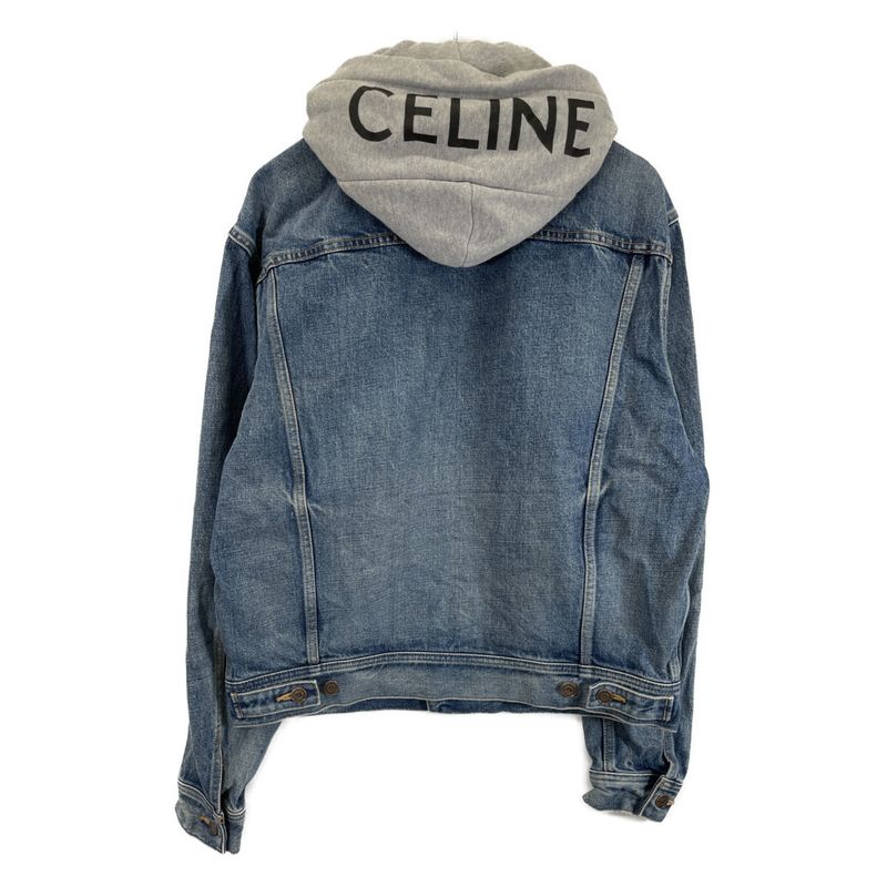 Celine 2q472930f.07uw Union Wash Denim Trucker Jacket M