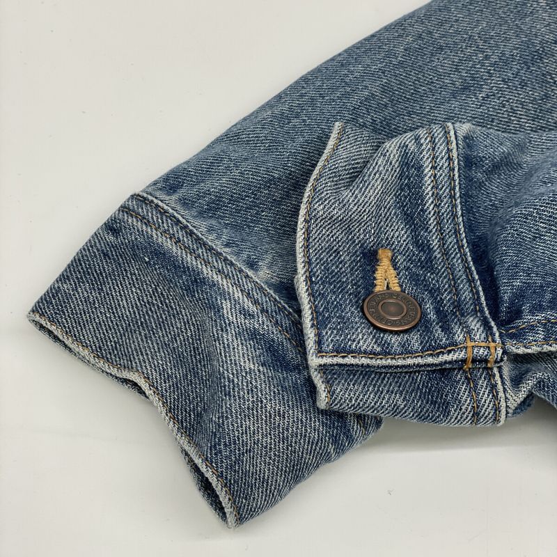 Celine 2q472930f.07uw Union Wash Denim Trucker Jacket M