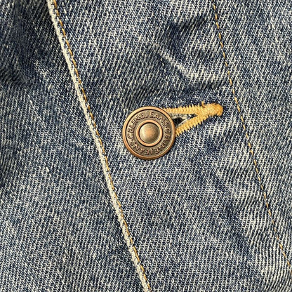 Celine 2q472930f.07uw Union Wash Denim Trucker Jacket M