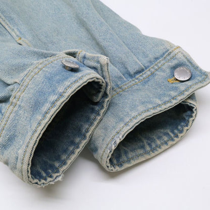 Prada  Genuine Gfb279 Triangle Logo Organic Denim Cropped 38