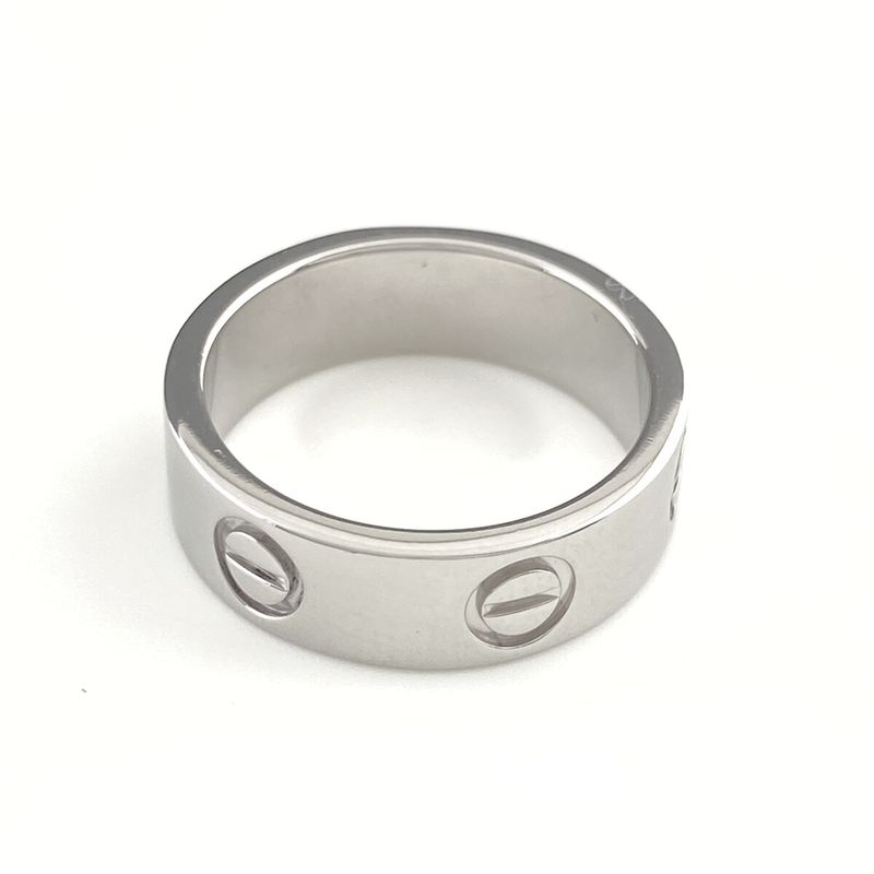 Cartier Love Ring Platinum Ring #9 Pt950 Ladies