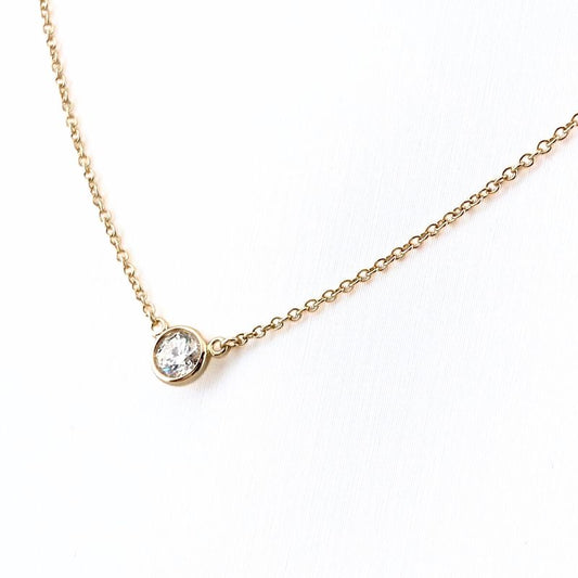 Tiffany & Co Tiffany & Co By-the-yard Necklace PG Pink Gold Pendant Diamond 1P