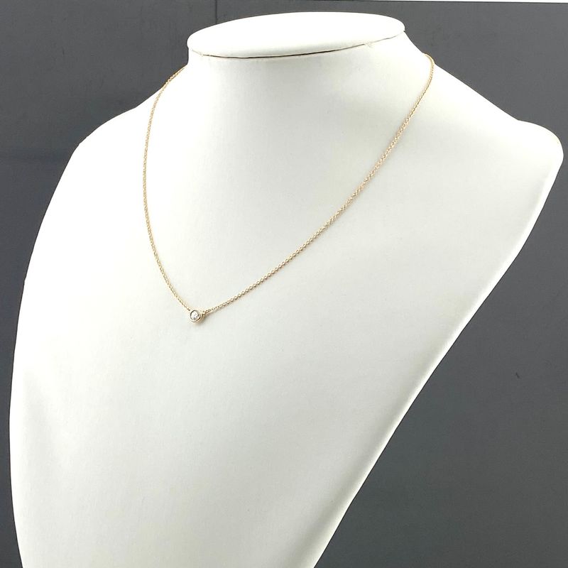 Tiffany & Co Tiffany & Co By-the-yard Necklace PG Pink Gold Pendant Diamond 1P