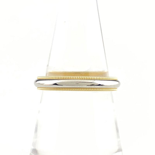Tiffany & Co Tiffany & Co Milgrain Ring Platinum YG Yellow Gold Ring Size 15