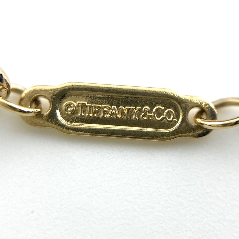 Tiffany & Co Tiffany & Co T Smile Necklace YG Yellow Gold Pendant Melee Diamond