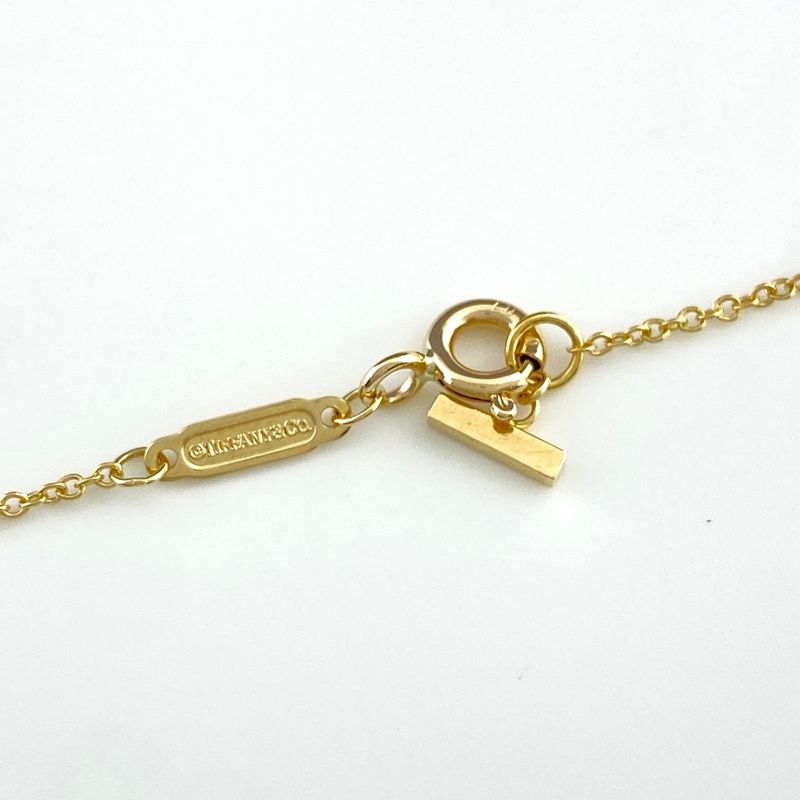 Tiffany & Co Tiffany & Co T Smile Necklace YG Yellow Gold Necklace 750 Ladies