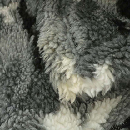 Balenciaga Shawl Scarf Boa Fleece Large Size Camouflage Gray White Black 673572