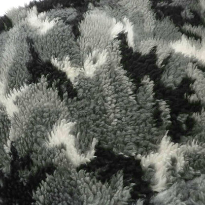 Balenciaga Shawl Scarf Boa Fleece Large Size Camouflage Gray White Black 673572