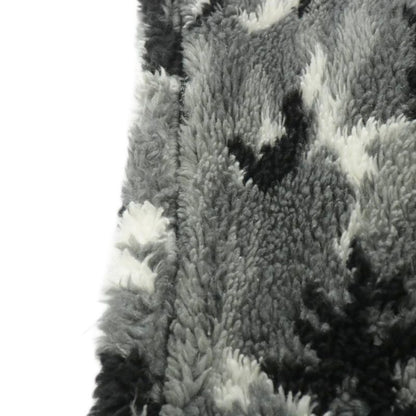 Balenciaga Shawl Scarf Boa Fleece Large Size Camouflage Gray White Black 673572