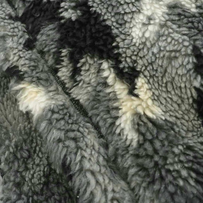 Balenciaga Shawl Scarf Boa Fleece Large Size Camouflage Gray White Black 673572