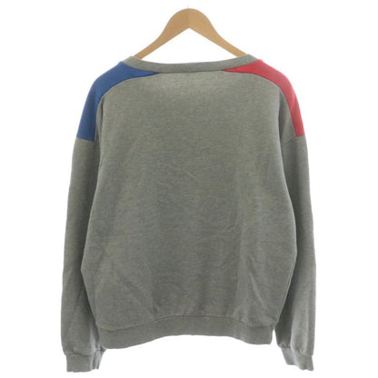 Celine Logo Print Loose Sweatshirt L Grey Red Blue 2y819670q AN67 AA