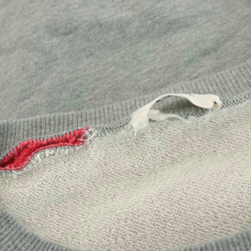 Celine Logo Print Loose Sweatshirt L Grey Red Blue 2y819670q AN67 AA