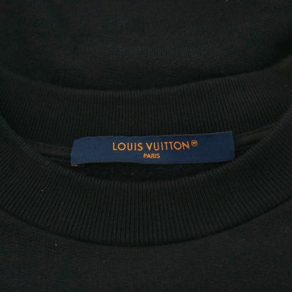 Louis Vuitton 23AW Embroidered Cotton Sweatshirt Logo XS Black Rm232 IHN Hpy79w