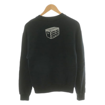 Louis Vuitton 23AW Embroidered Cotton Sweatshirt Logo XS Black Rm232 IHN Hpy79w