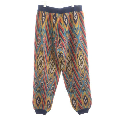 Gucci Tepered Jacquard Knit Sweatpants Jogger Pants Moheya Blend XL Multicolor