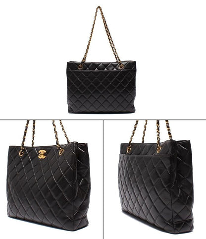 Chanel Chain Tote Shoulder Bag Shoulder Bag Gold Hardware Matelasse Women's