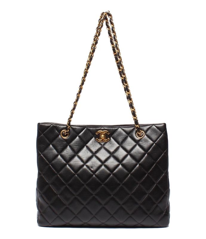 Chanel Chain Tote Shoulder Bag Shoulder Bag Gold Hardware Matelasse Women's