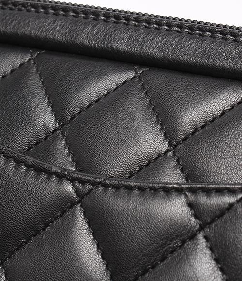 Chanel Handbag Cambon Line Lambskin Silver Hardware A25175 Ladies Chanel