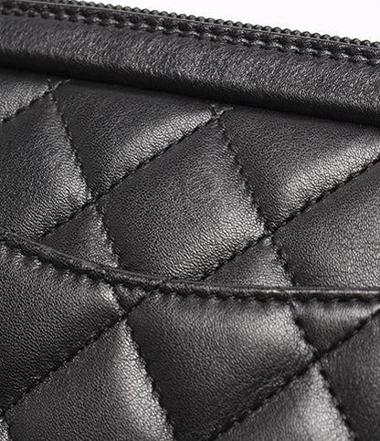 Chanel Handbag Cambon Line Lambskin Silver Hardware A25175 Ladies Chanel