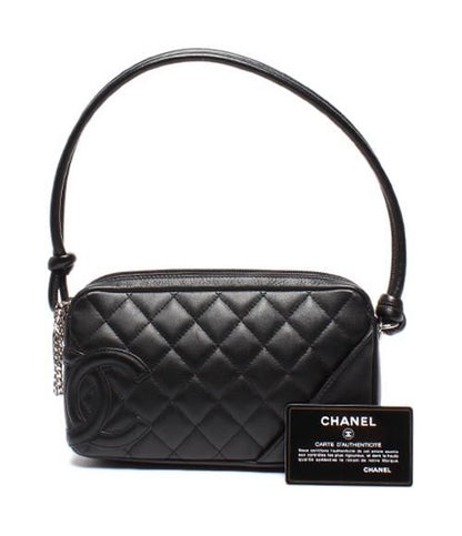 Chanel Handbag Cambon Line Lambskin Silver Hardware A25175 Ladies Chanel