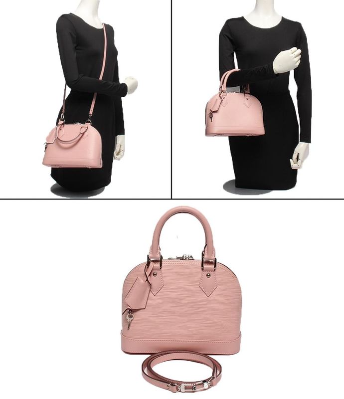 Louis Vuitton 2way Shoulder Bag Handbag Crossbody Epi Alma BB M41327 Women