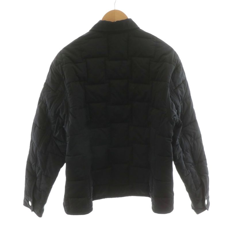 Bottega Veneta 22 Intrecciato Blouson Jacket Nylon Outerwear L Black 701810 AN23