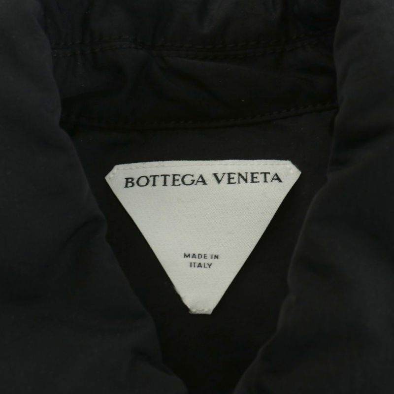 Bottega Veneta 22 Intrecciato Blouson Jacket Nylon Outerwear L Black 701810 AN23