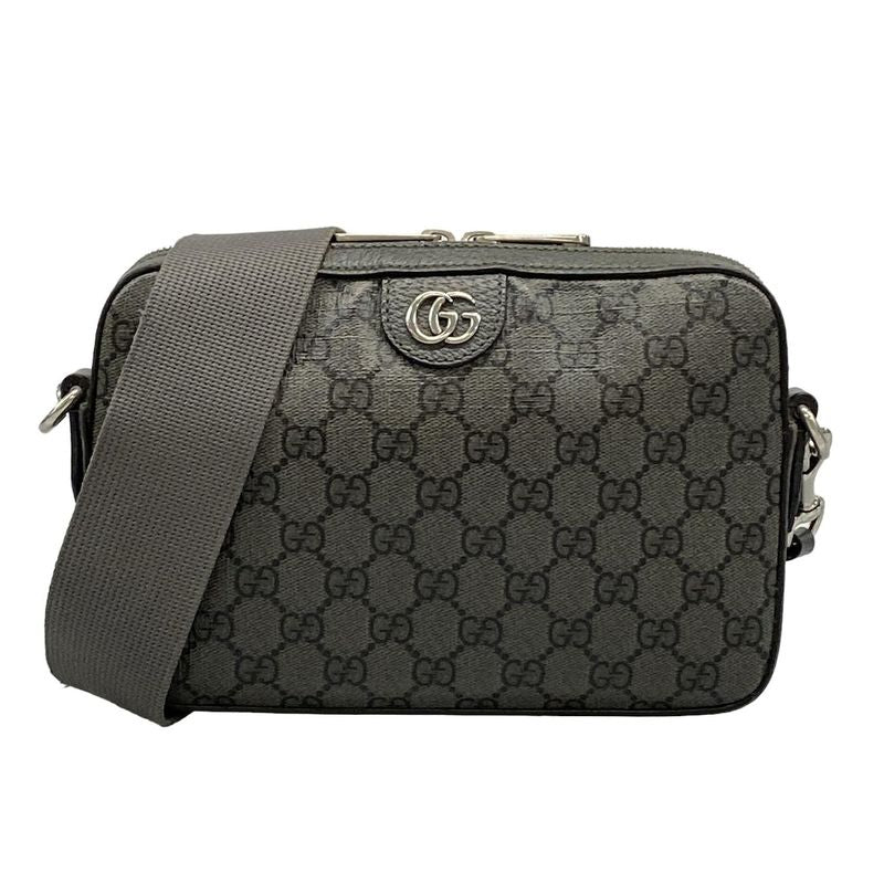 Gucci Shoulder Bag Ophidia Small Crossbody Bag 699439 Grey And Black Leather