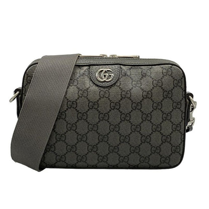 Gucci Shoulder Bag Ophidia Small Crossbody Bag 699439 Grey And Black Leather