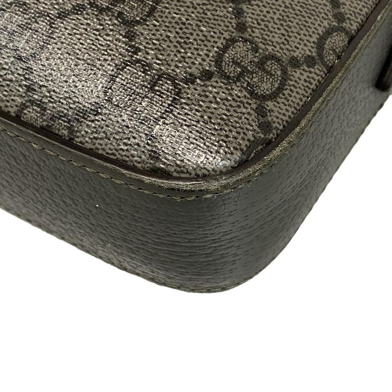 Gucci Shoulder Bag Ophidia Small Crossbody Bag 699439 Grey And Black Leather