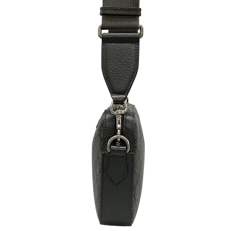 Gucci Shoulder Bag Ophidia Small Crossbody Bag 699439 Grey And Black Leather