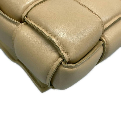 Bottega Veneta Shoulder Bag Padded Cassette Beige Lambskin
