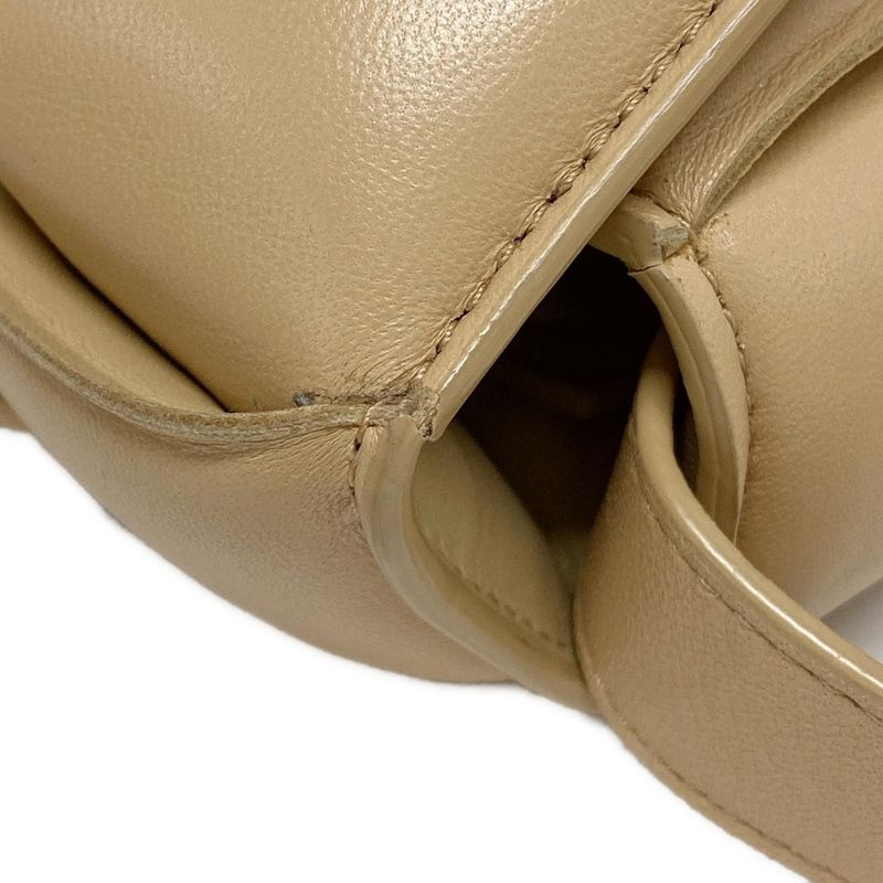 Bottega Veneta Shoulder Bag Padded Cassette Beige Lambskin