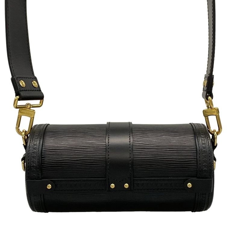 Louis Vuitton Epi Papillon Trunk Shoulder Bag M58655 Noir Black Leather Cowhide