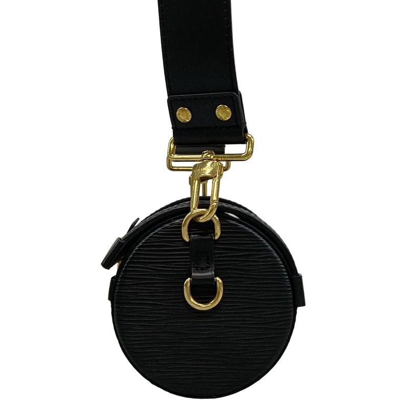 Louis Vuitton Epi Papillon Trunk Shoulder Bag M58655 Noir Black Leather Cowhide