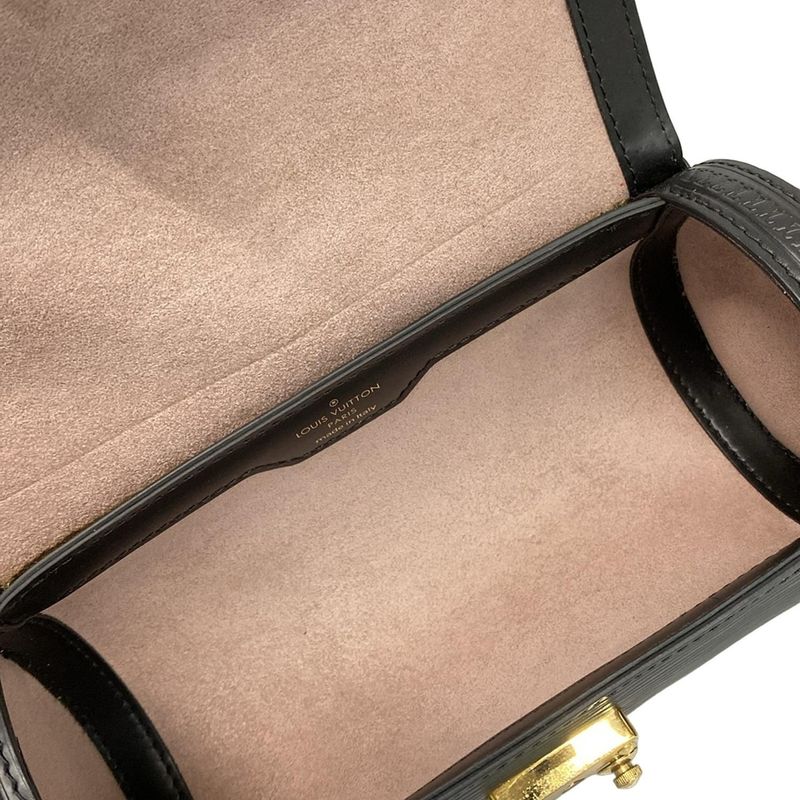 Louis Vuitton Epi Papillon Trunk Shoulder Bag M58655 Noir Black Leather Cowhide