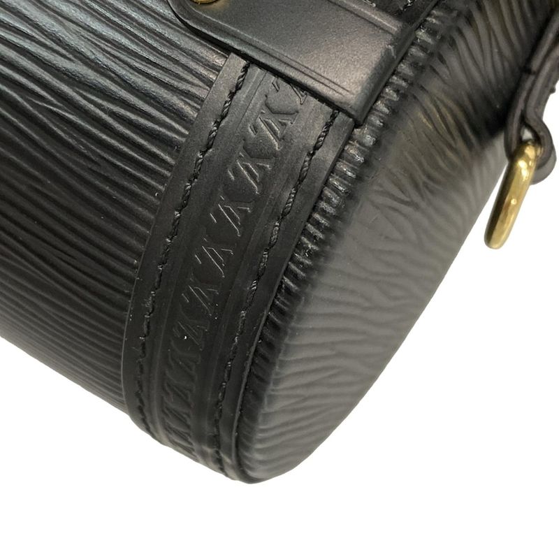 Louis Vuitton Epi Papillon Trunk Shoulder Bag M58655 Noir Black Leather Cowhide