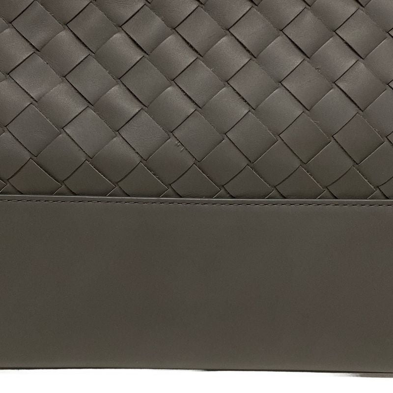 Bottega Veneta Intrecciato Tote Bag 608596 Dark Gray Leather