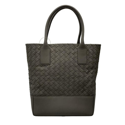 Bottega Veneta Intrecciato Tote Bag 608596 Dark Gray Leather