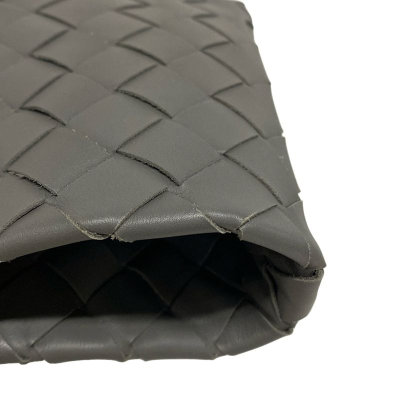 Bottega Veneta Intrecciato Tote Bag 608596 Dark Gray Leather