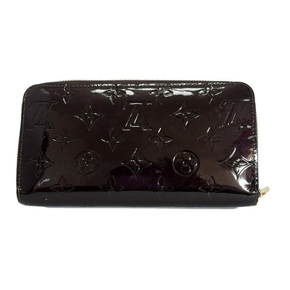 Louis Vuitton Monogram Vernis Zippy Wallet M93522 Amarante Leather