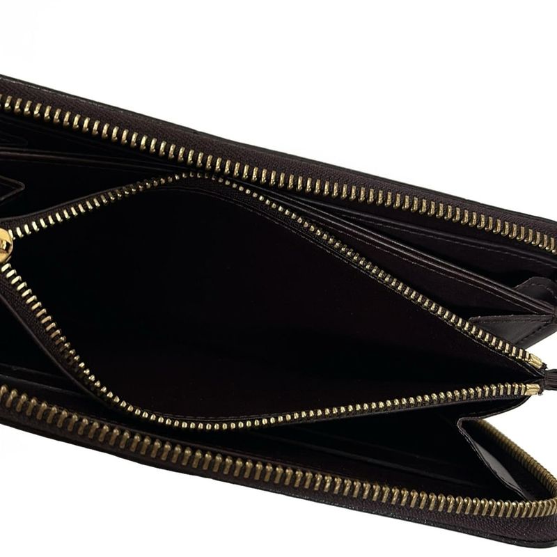 Louis Vuitton Monogram Vernis Zippy Wallet M93522 Amarante Leather